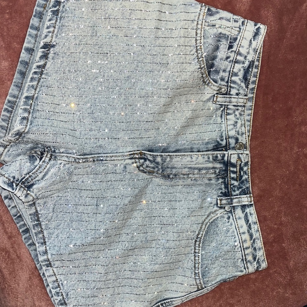 Women’s Blue B shorts size Large!